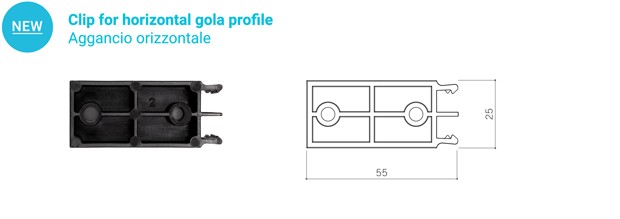 Clip de fixation verticale pour GOLA